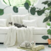 French Floral Rushes Pet Cooling Mat