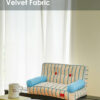 Blue and White Striped Cat Couch