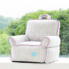 Purple Striped Cooling Cat Sofa